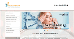 Desktop Screenshot of kosmetikpraxis-sen.de